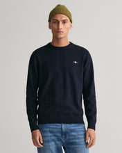 Load image into Gallery viewer, Gant Classic Crew Neck Jumper Navy