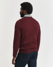 Load image into Gallery viewer, Gant Cotton Cable Knit Jumper Bordeaux