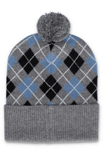 Load image into Gallery viewer, Sergio Tacchini Hamilton Argyle Beanie Charcoal