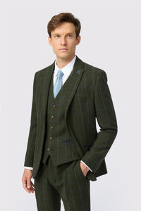 Antique Rogue Hooper Tweed Jacket Green