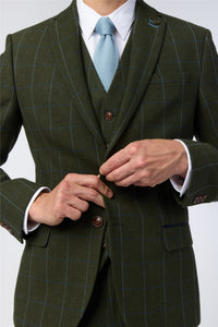 Antique Rogue Hooper Tweed Jacket Green