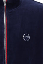 Load image into Gallery viewer, Sergio Tacchini Eddie Velour Track Top Maritime Blue