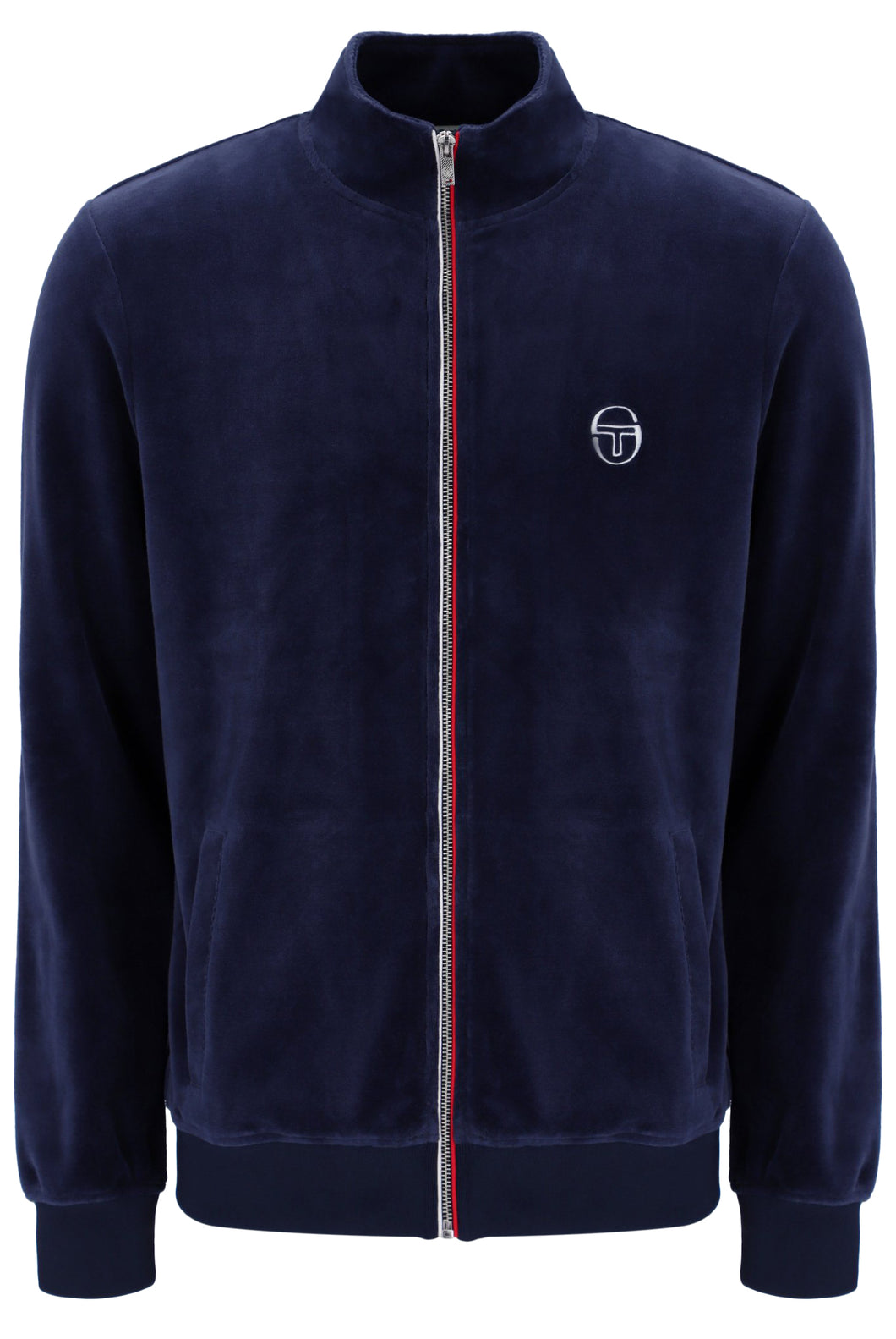 Sergio Tacchini Eddie Velour Track Top Maritime Blue