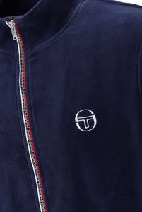 Sergio Tacchini Eddie Velour Track Top Maritime Blue