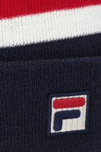 Load image into Gallery viewer, Fila Linus Stripe Beanie Navy