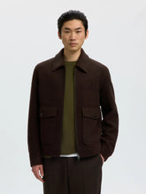 Load image into Gallery viewer, Selected Homme Jakob Wool Blend Jacket Brown
