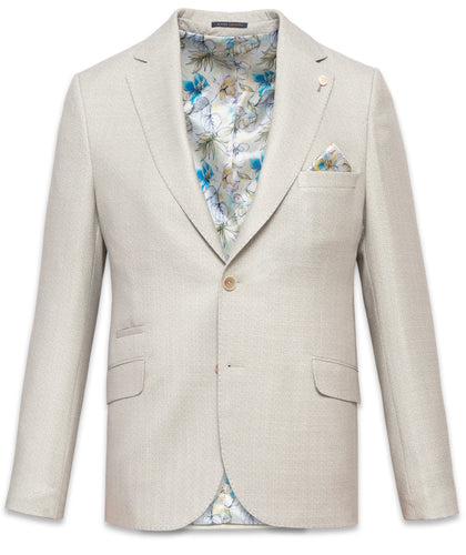 Guide London Textured Jersey Blazer Sage
