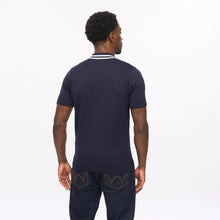 Load image into Gallery viewer, Gabicci Vintage Johnson Knitted Polo Top Navy