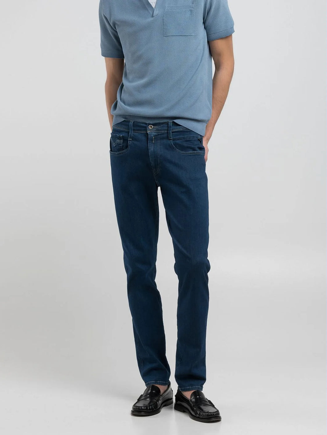 Replay Anbass Hyperflex Jeans Dark Blue