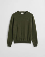 Load image into Gallery viewer, Gant Superfine Lambswool Jumper Khaki Green