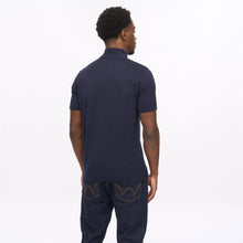 Load image into Gallery viewer, Gabicci Vintage Lasso Quarter Zip Knitted Top Navy