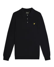 Load image into Gallery viewer, Lyle and Scott Cotton Merino Knit Polo Dark Navy