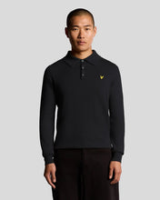 Load image into Gallery viewer, Lyle and Scott Cotton Merino Knit Polo Dark Navy