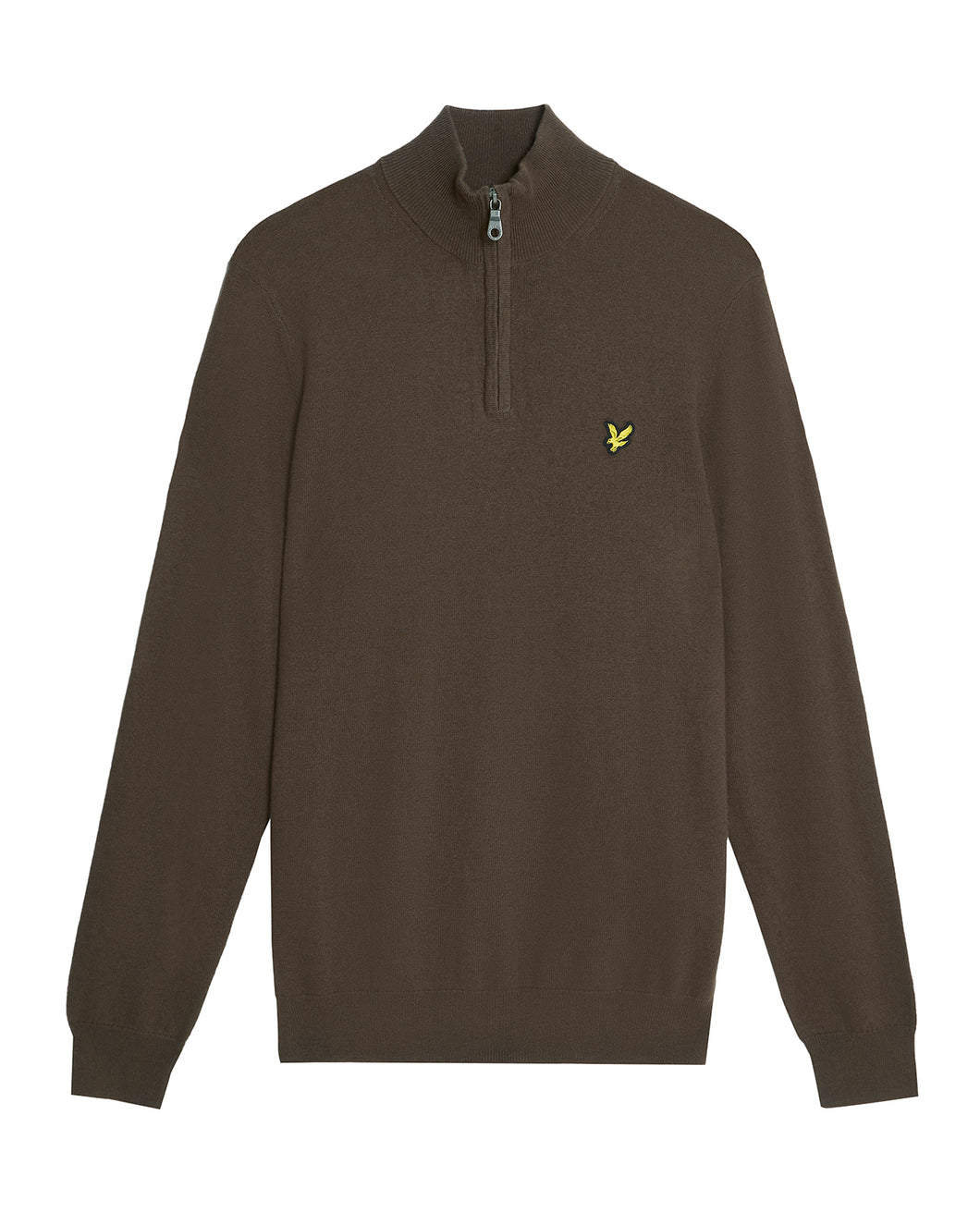 Lyle and Scott Quarter Zip Jumper Expresso