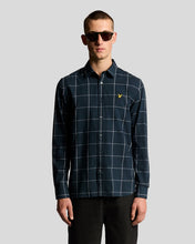 Load image into Gallery viewer, Lyle and Scott Window Pane Check Shirt Navy
