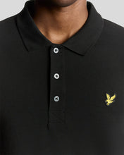 Load image into Gallery viewer, Lyle and Scott Long Sleeve Pique Polo Black
