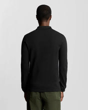 Load image into Gallery viewer, Lyle and Scott Long Sleeve Pique Polo Black