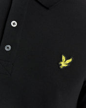 Load image into Gallery viewer, Lyle and Scott Long Sleeve Pique Polo Black