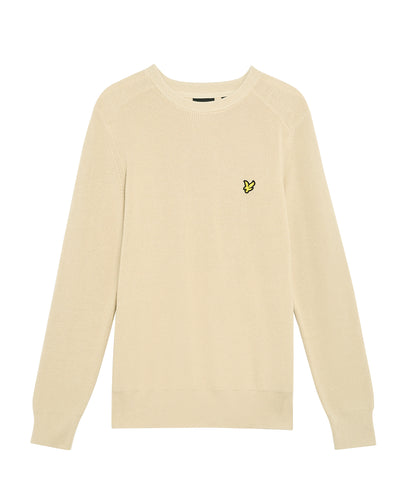 Lyle and Scott Engineered Rib Jumper Taupe