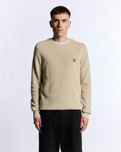 Load image into Gallery viewer, Lyle and Scott Engineered Rib Jumper Taupe