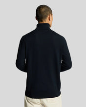 Load image into Gallery viewer, Lyle and Scott Cotton Merino Roll Neck Jumper Navy