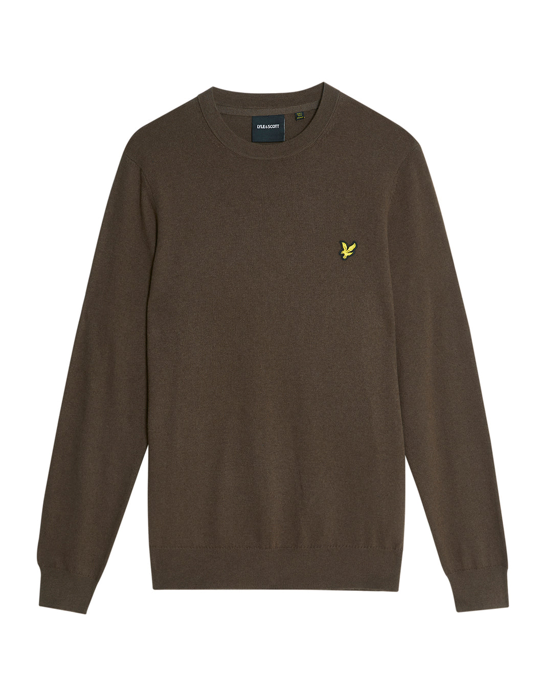 Lyle and Scott Cotton Merino Jumper Expresso