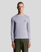 Load image into Gallery viewer, Lyle and Scott Cotton Merino Jumper Ash Lilac