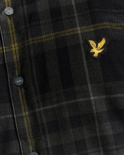 Load image into Gallery viewer, Lyle and Scott Tartan Corduroy Shirt Black