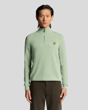 Load image into Gallery viewer, Lyle and Scott Lambswool Quarter Zip Jumper Mint