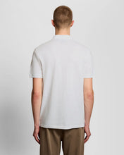 Load image into Gallery viewer, Lyle and Scott Popcorn Jacquard Polo Top White