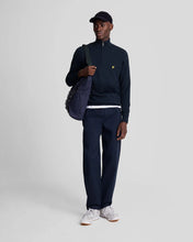 Load image into Gallery viewer, Lyle and Scott Cotton Merino Quarter Top Zip Navy