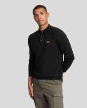 Load image into Gallery viewer, Lyle and Scott Cotton Merino Knitted Polo Black