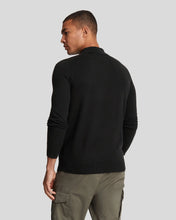 Load image into Gallery viewer, Lyle and Scott Cotton Merino Knitted Polo Black