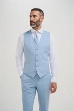 Load image into Gallery viewer, Cavani Malibu Waistcoat Sky Blue