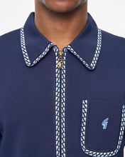 Load image into Gallery viewer, Gabicci Vintage Nick Zip Thru Knit Polo Navy