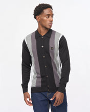Load image into Gallery viewer, Gabicci Vintage Pedro Button Thru Polo Knit Black