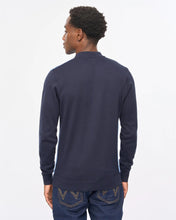 Load image into Gallery viewer, Gabicci Vintahe Pedro Button Thru Polo Knit Navy