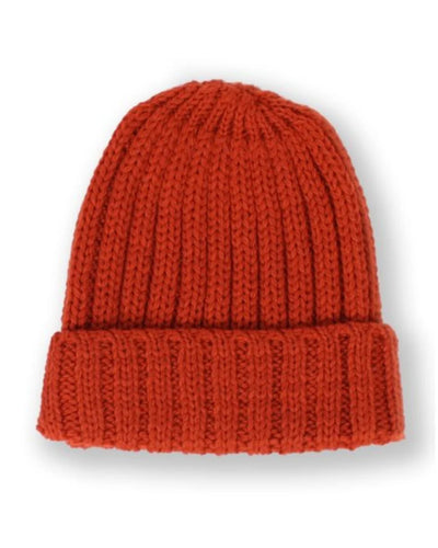 Peregrine Milliner Ribbed Beanie Orange