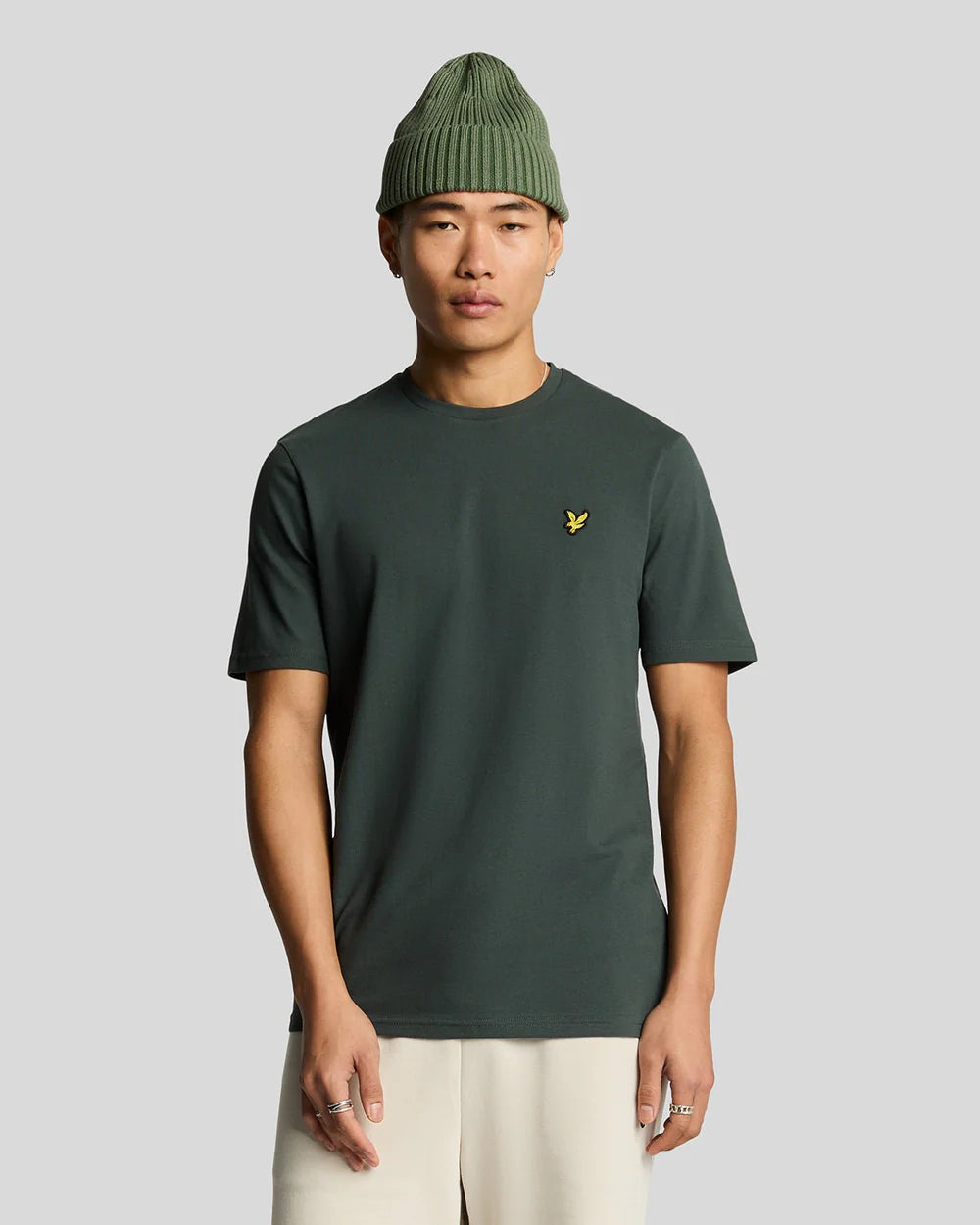 Lyle and Scott Plain Pique T-Shirt Deep Green