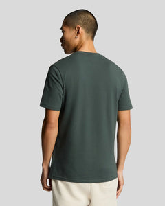 Lyle and Scott Plain Pique T-Shirt Deep Green