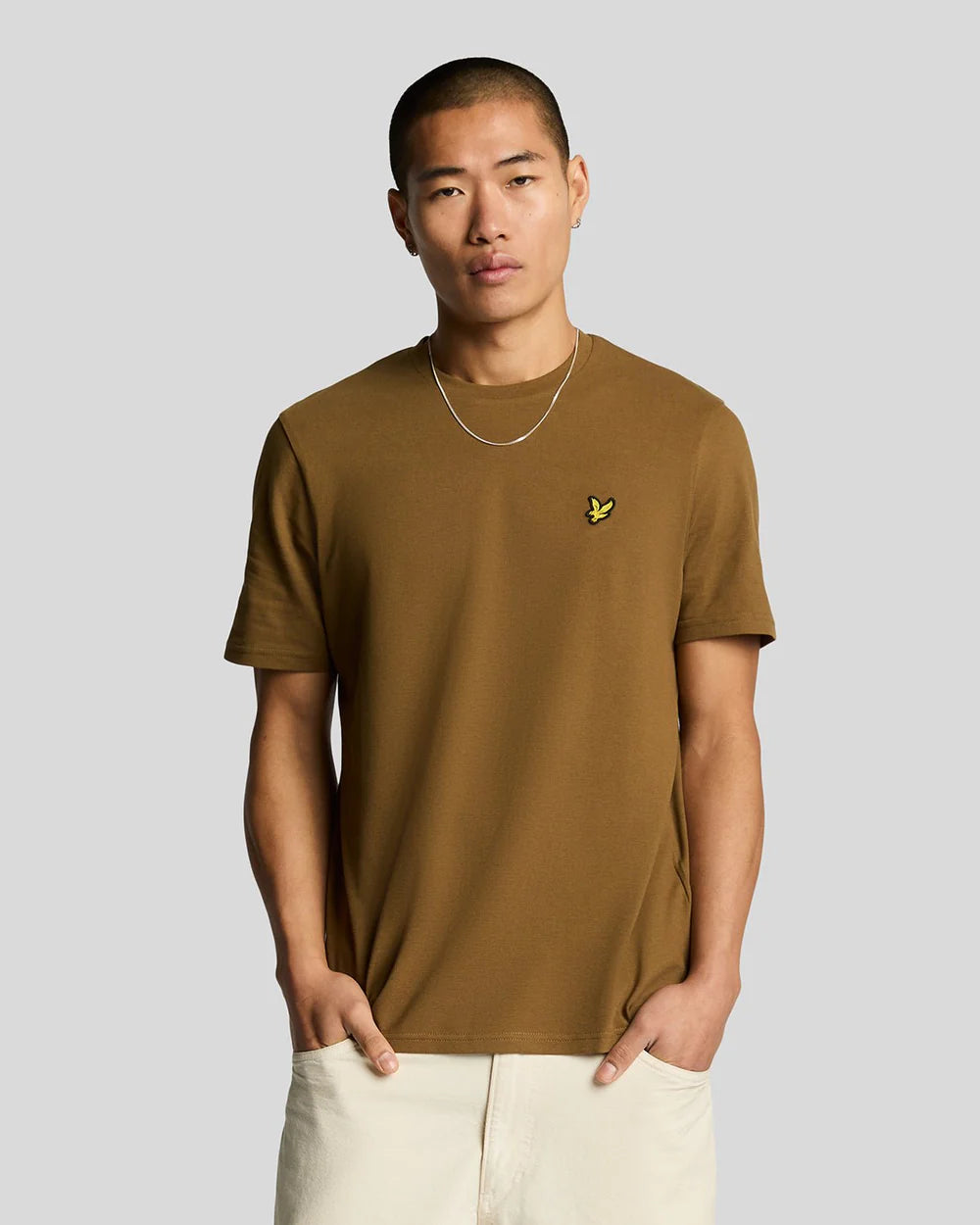 Lyle and Scott Plain Pique T-Shirt Wild Nettle