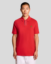 Load image into Gallery viewer, Lyle and Scott Placket Tipped Polo Shirt Cherry Red