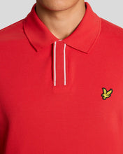 Load image into Gallery viewer, Lyle and Scott Placket Tipped Polo Shirt Cherry Red