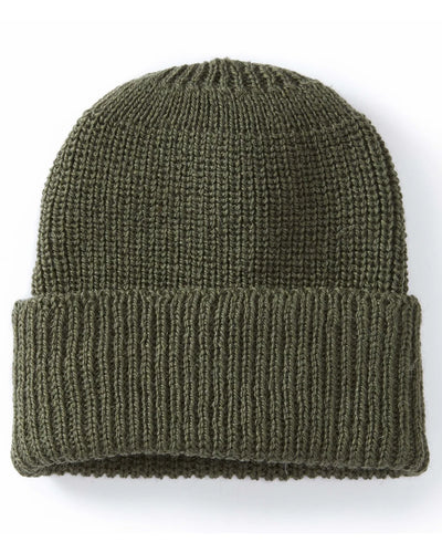 Peregrine Ribbed Beanie Olive