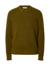 Load image into Gallery viewer, Selected Homme Rai Crew Neck Jumper Fir Green