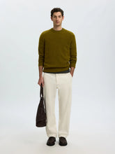 Load image into Gallery viewer, Selected Homme Rai Crew Neck Jumper Fir Green