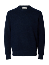 Load image into Gallery viewer, Selected Homme Rai Crew Neck Jumper Navy