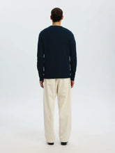 Load image into Gallery viewer, Selected Homme Rai Crew Neck Jumper Navy