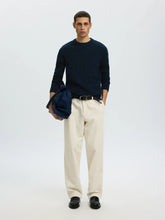 Load image into Gallery viewer, Selected Homme Rai Crew Neck Jumper Navy