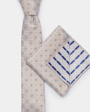 Load image into Gallery viewer, Remus Uomo Abstract Design Tie Set Blue
